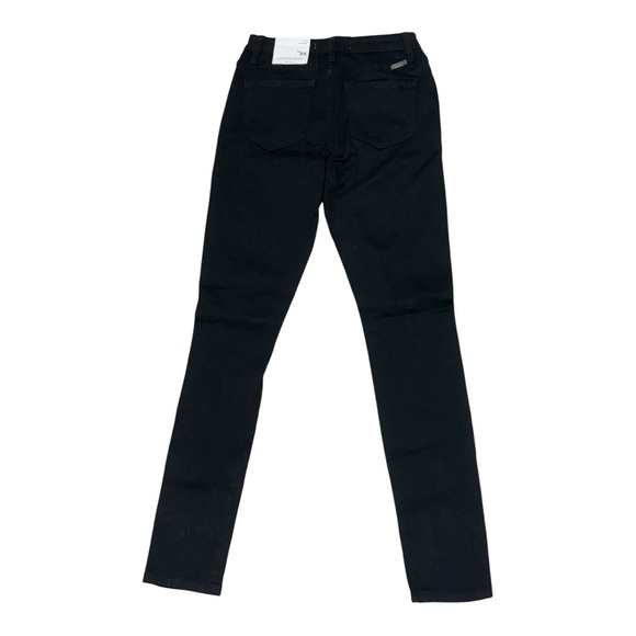 Kancan Black Distressed Skinny Jeans Women’s Size 25 Mid Rise Stretch - Picture 3 of 11